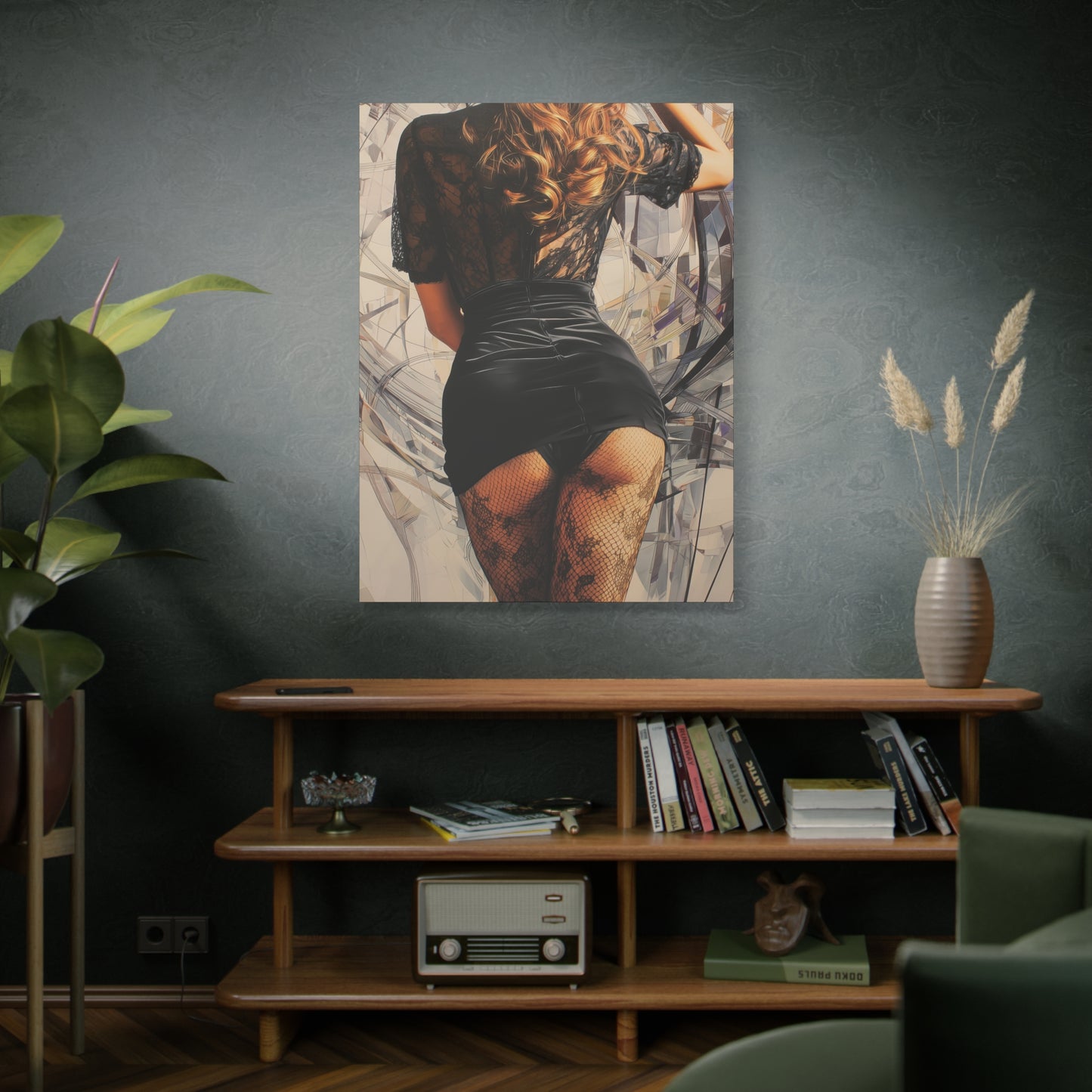 Gallery Wrapped Canvas, Tongue and Cheek Art Canvas, Naughty Girl Art Canvas – Morgan