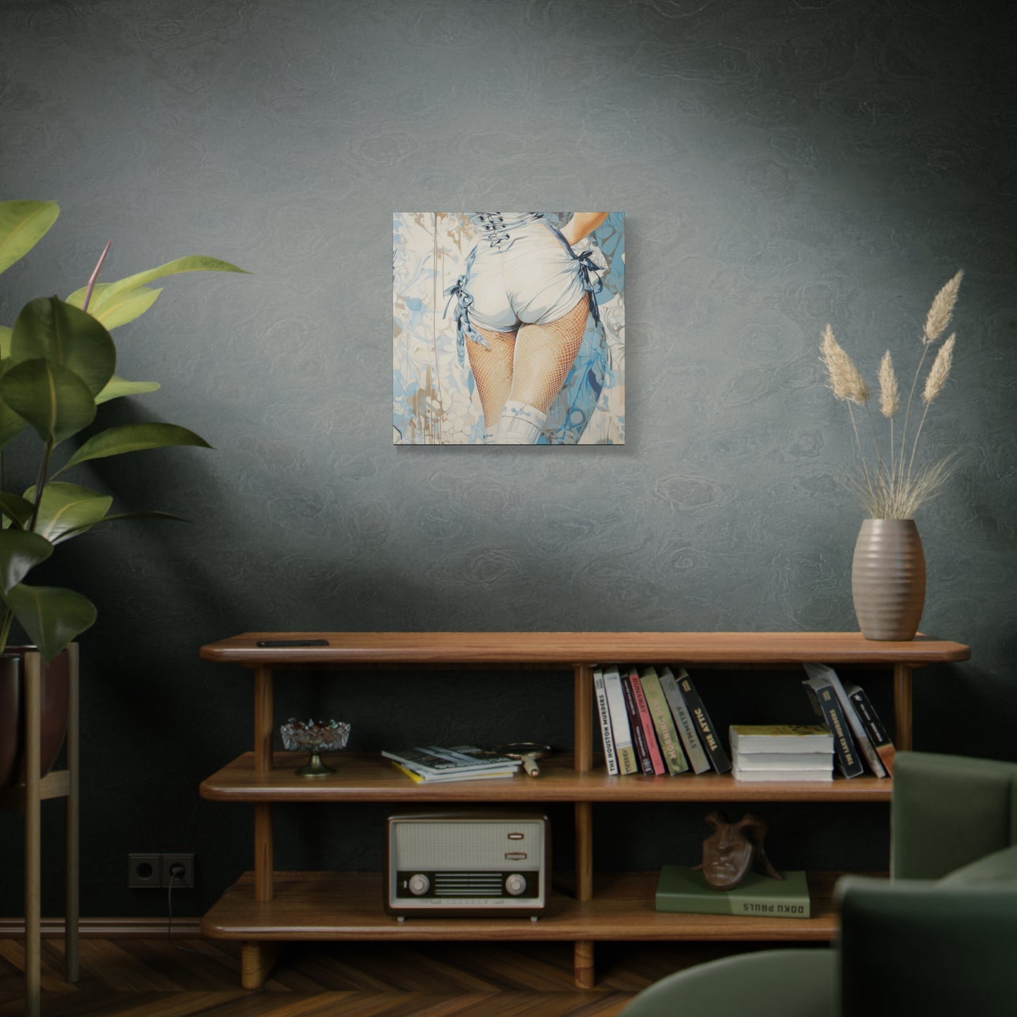 Gallery Wrapped Canvas, Tongue and Cheek Art Canvas, Naughty Girl Art Canvas – Abigail