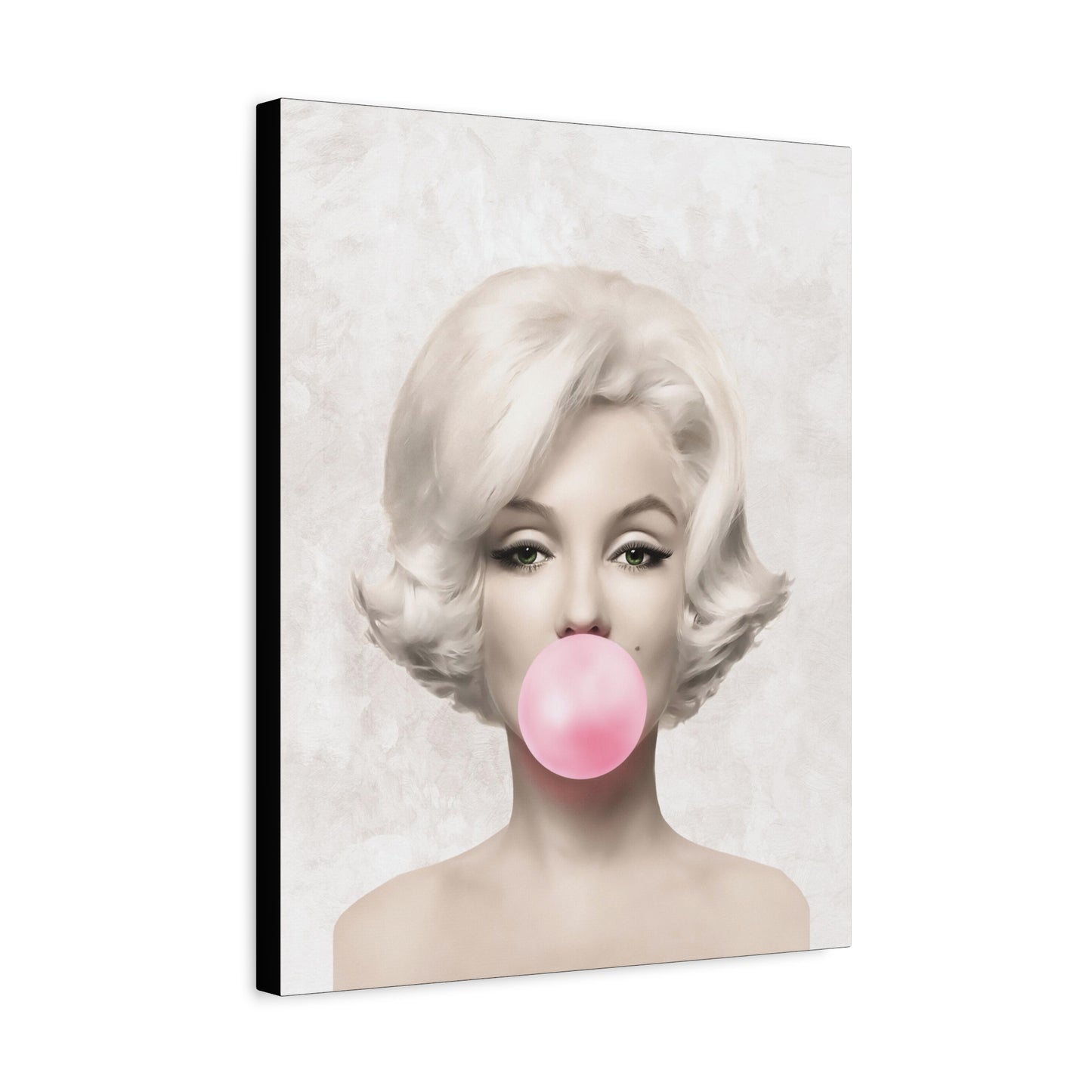 Gallery Wrapped Canvas, Marilyn Monroe Art Canvas, Celebrity Diva Art Canvas – Marilyn Monroe Bubblegum