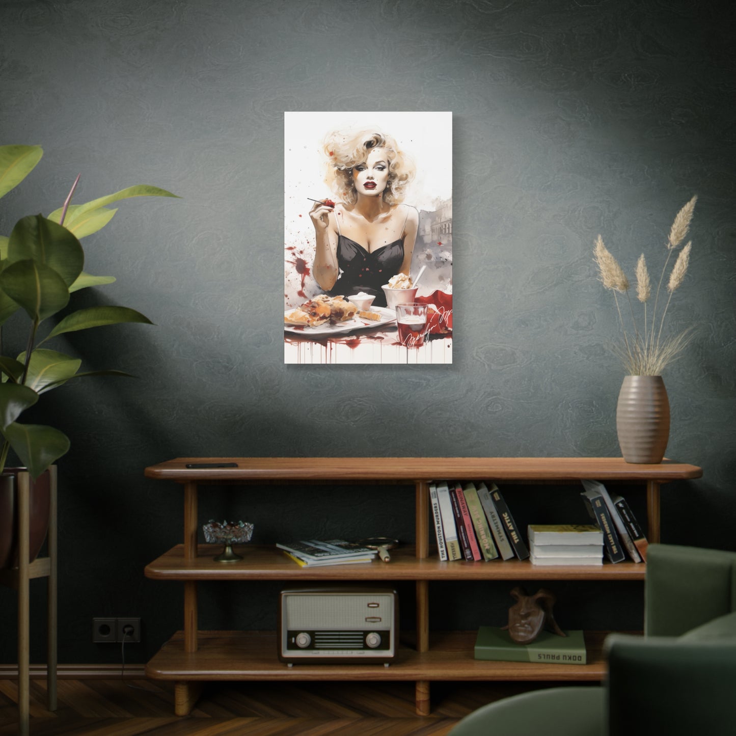 Canvas Wall Art, Gallery Wrapped Pop Art, Celebrity Wall Art – Marilyn Monroe - Cafe