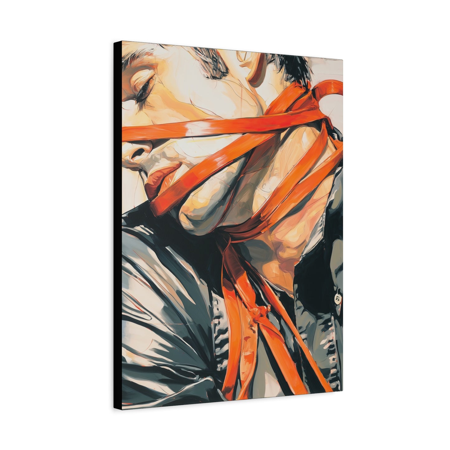 Gallery Wrapped Canvas, Ropes and Reverence Art Canvas, Erotic Shibari Art Canvas – Ryu