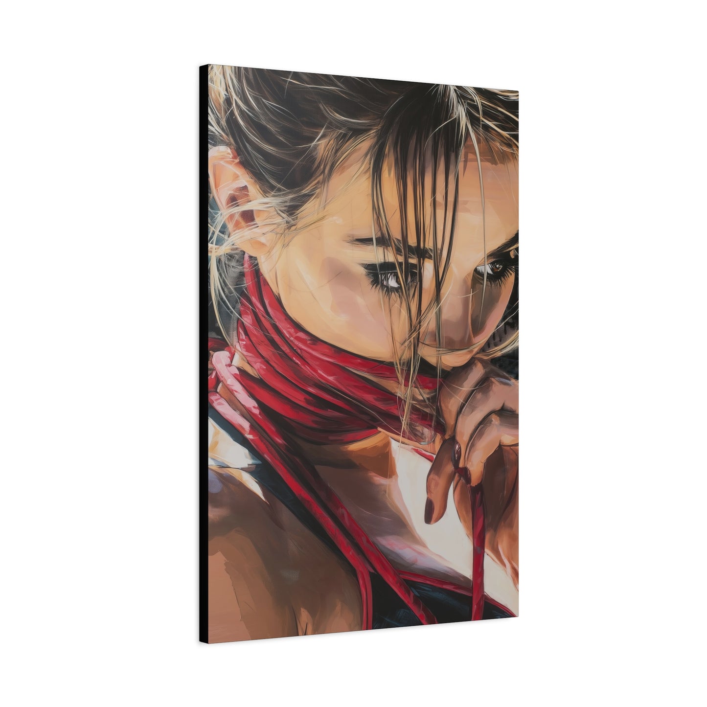 Gallery Wrapped Canvas, Ropes and Reverence Art Canvas, Erotic Shibari Art Canvas – Aya