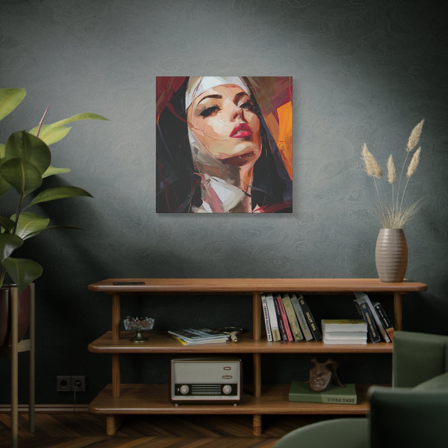 Gallery Wrapped Canvas, Habits and Heresy Art Canvas, Naughty Nuns Art Canvas – Sister Veritas