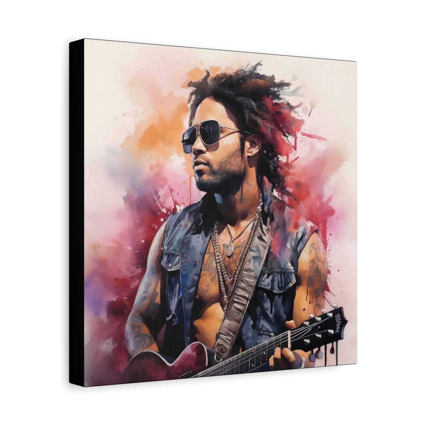 Gallery Wrapped Canvas, Celebrity Inspired, Pop Art Canvas – Lenny