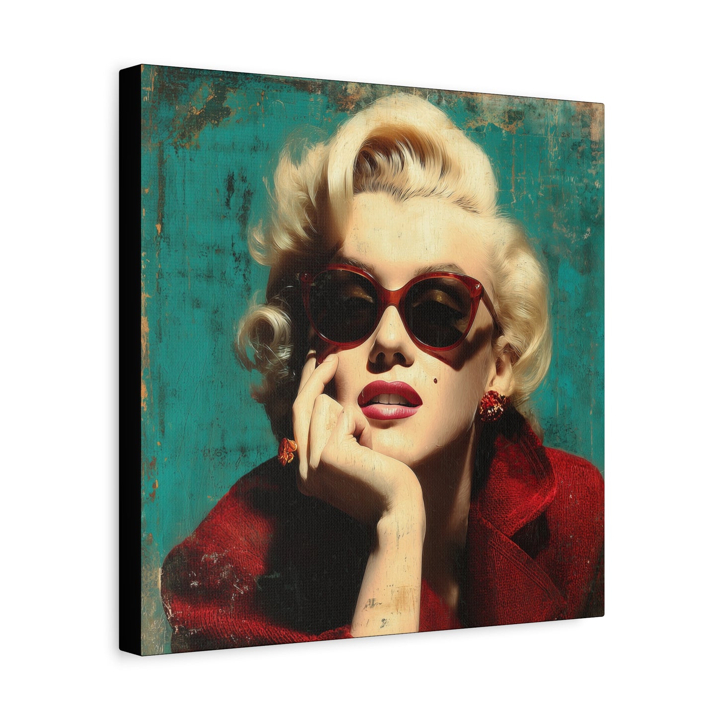 Gallery Wrapped Canvas, The Diva Project Art Canvas, Pinup Art Canvas – Marilyn Monroe - NINE