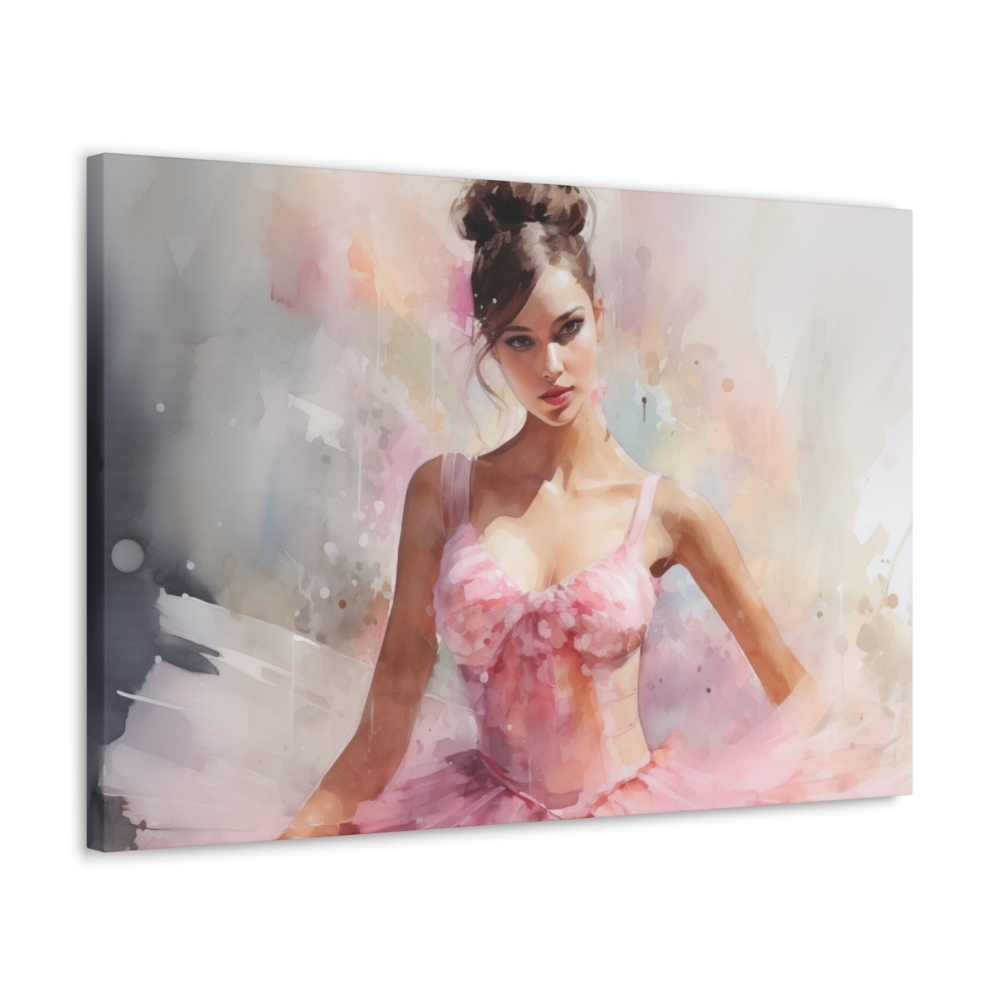 Gallery Wrapped Canvas, Ballerina Beauty, Ballet Art Canvas – Lily