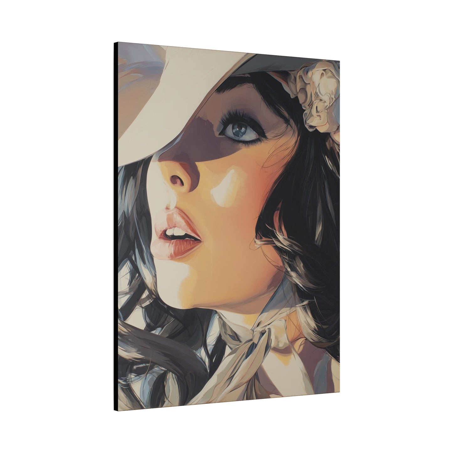 Gallery Wrapped Canvas, Wranglers and Wreckage Art Canvas, Erotic Pinup Art Canvas – Clementine