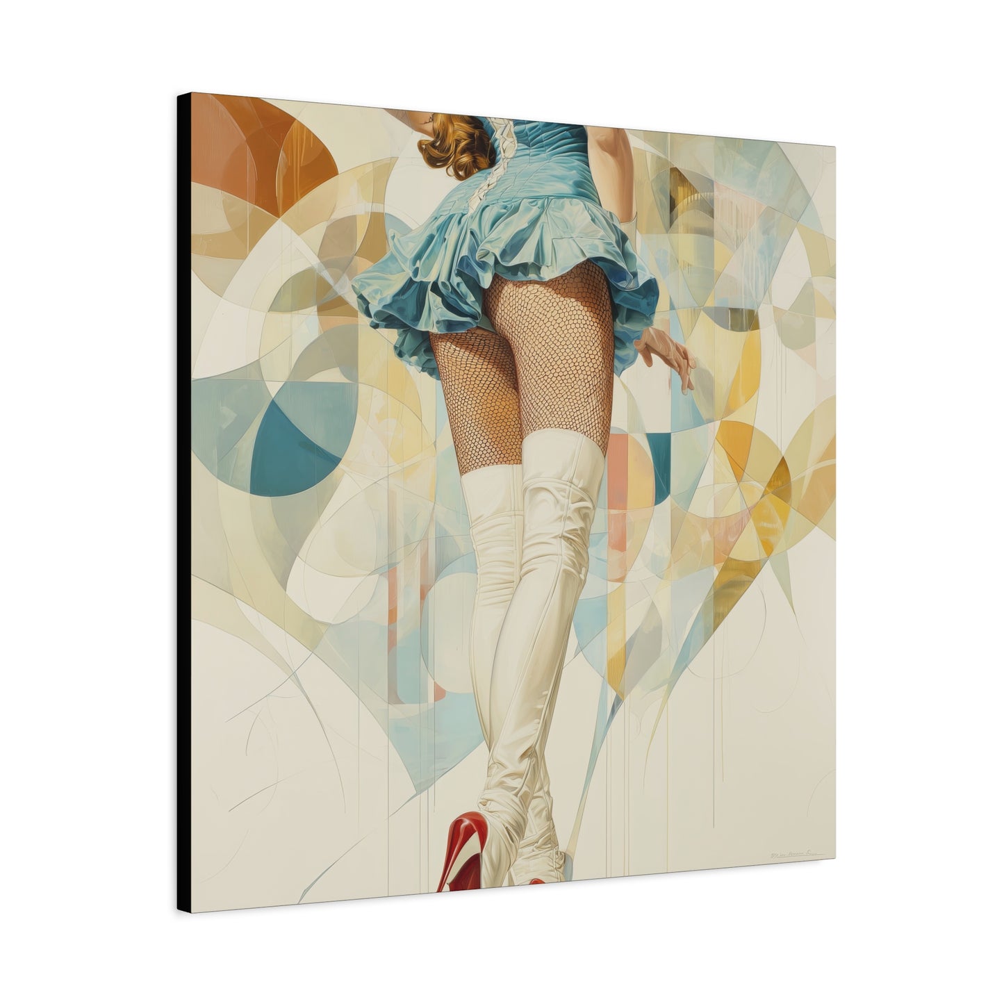 Gallery Wrapped Canvas, Tongue and Cheek Art Canvas, Naughty Girl Art Canvas – Sandy