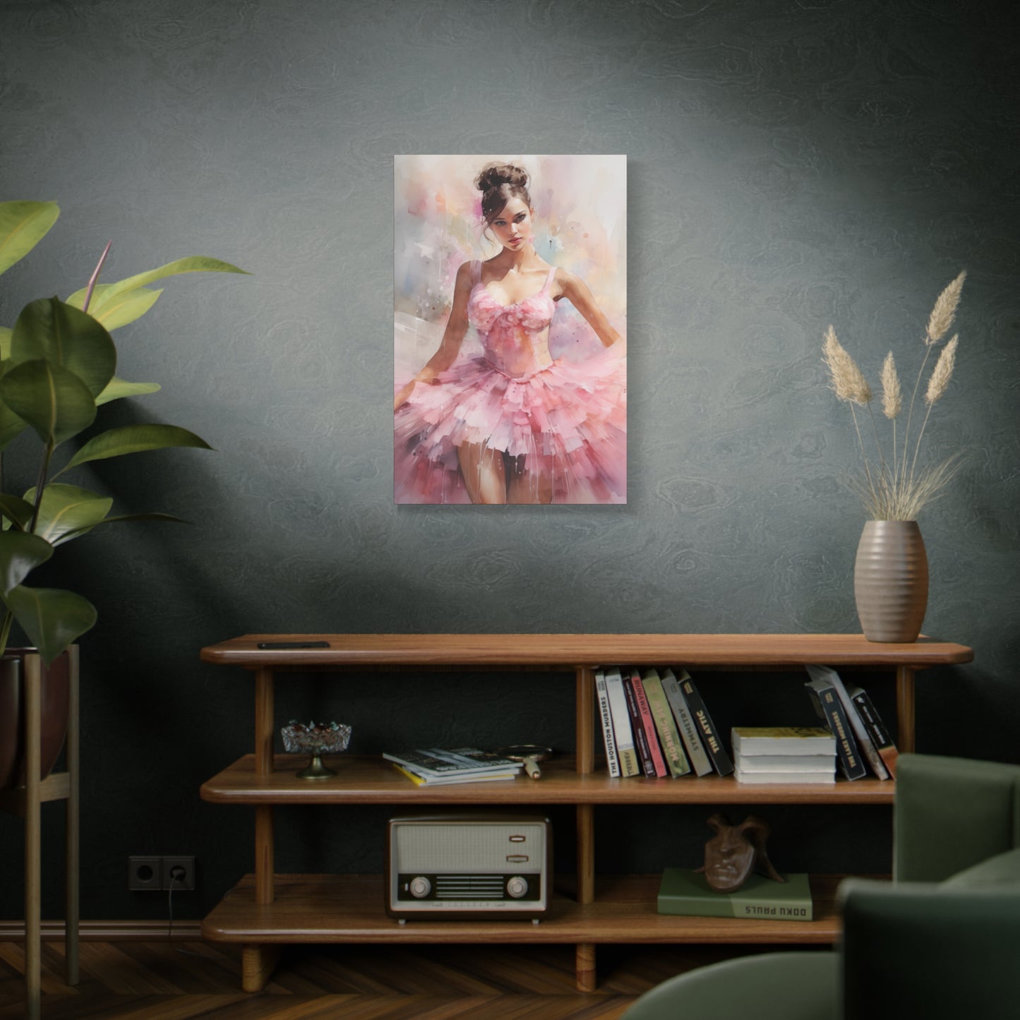 Gallery Wrapped Canvas, Ballerina Beauty, Ballet Art Canvas – Lily