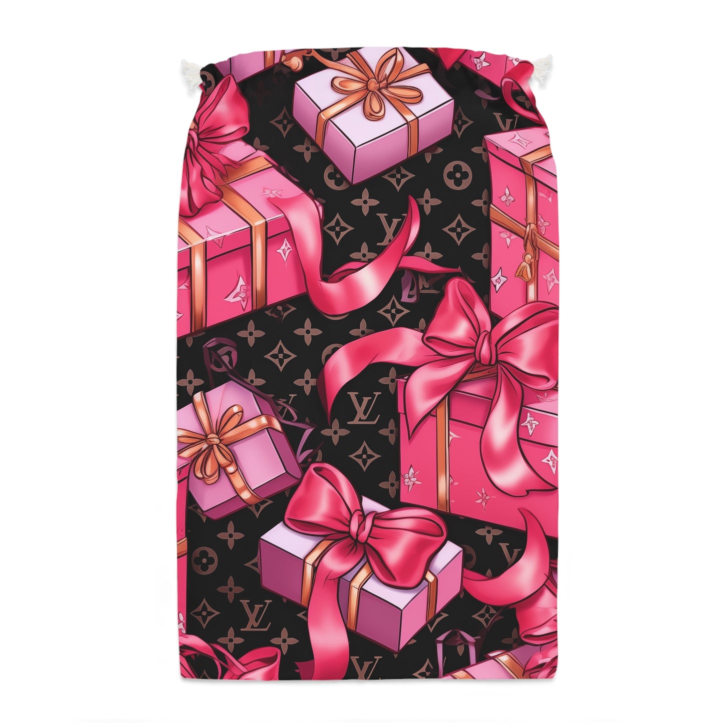 Designer Inspired Gift Sack - LV Hot Pink Presents