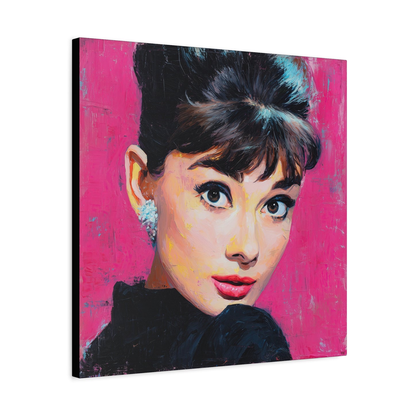 Gallery Wrapped Canvas, The Diva Project Art Canvas, Pinup Art Canvas – Audrey Hepburn - TEN