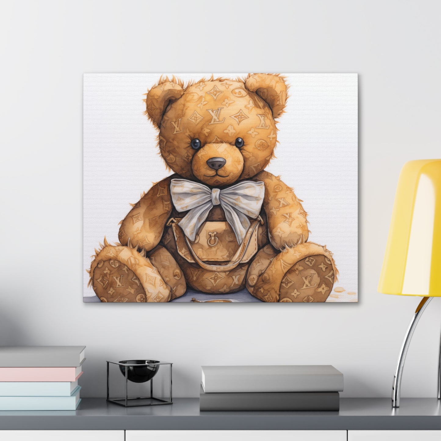 Canvas Gallery Wrap - LV Bear Wall Art - Ring