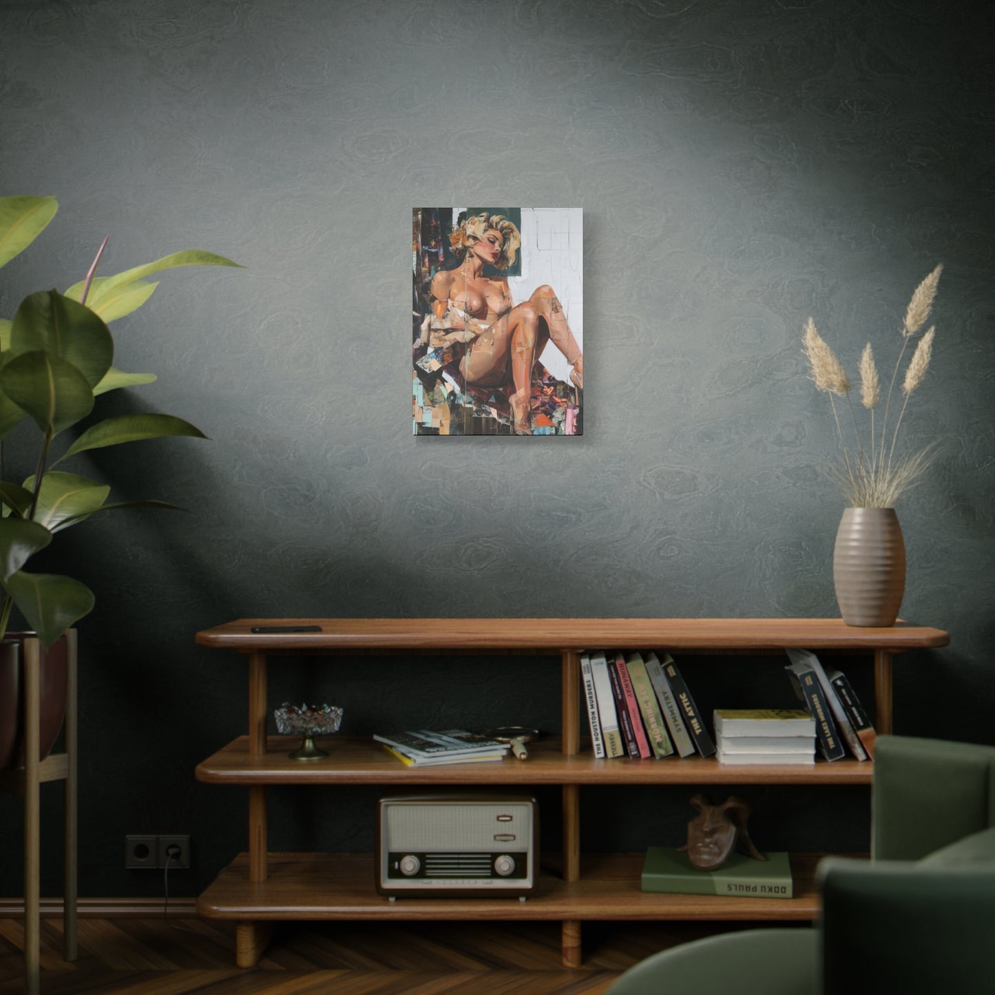 Gallery Wrapped Canvas, Guilt and Grit Adult Art Canvas, Erotic Pinup Art Canvas – Margo