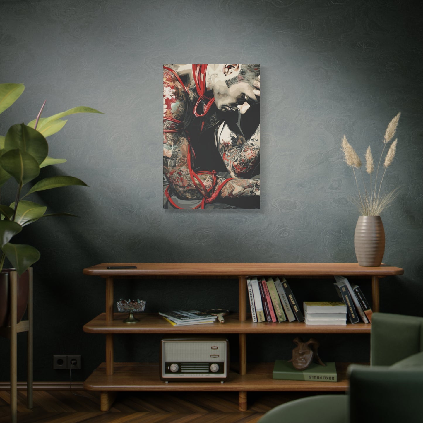 Gallery Wrapped Canvas, Ropes and Reverence Art Canvas, Erotic Shibari Art Canvas – Dorian