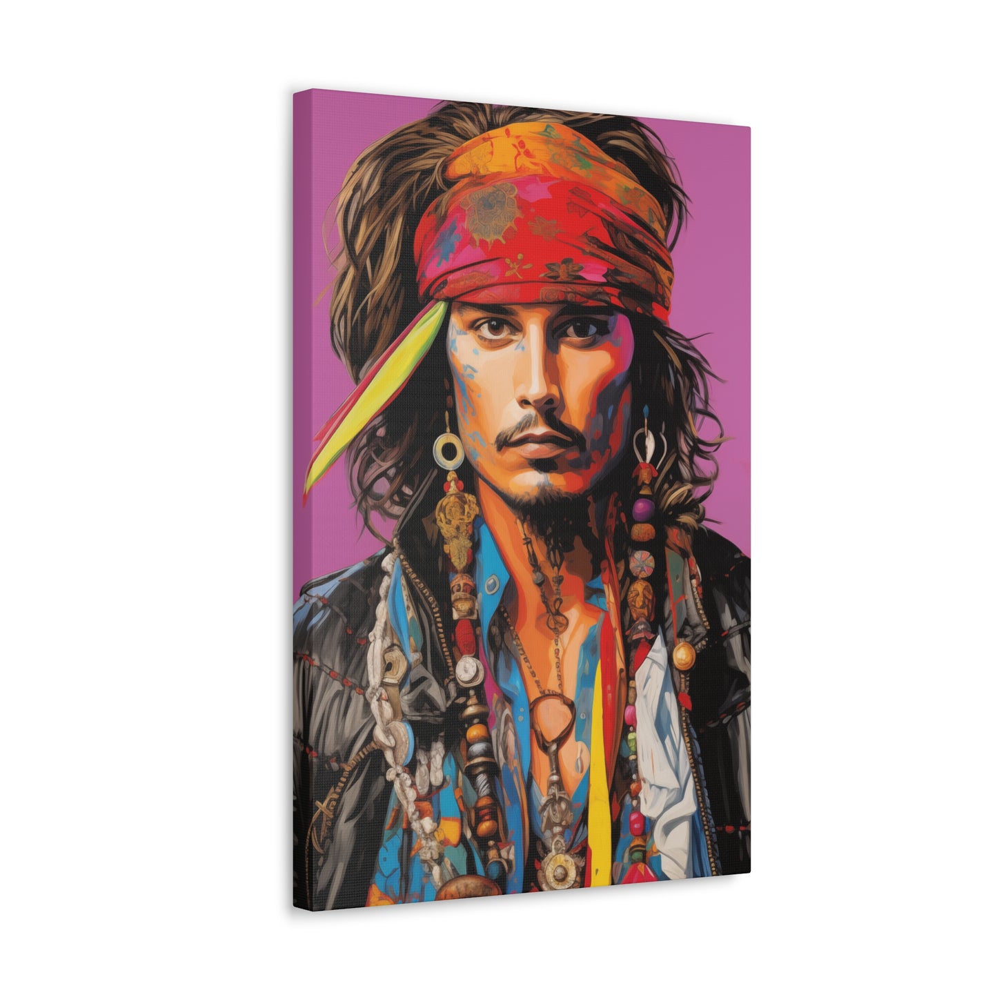 Gallery Wrapped Canvas, Celebrity Inspired, Pop Art Canvas – Johnny Also