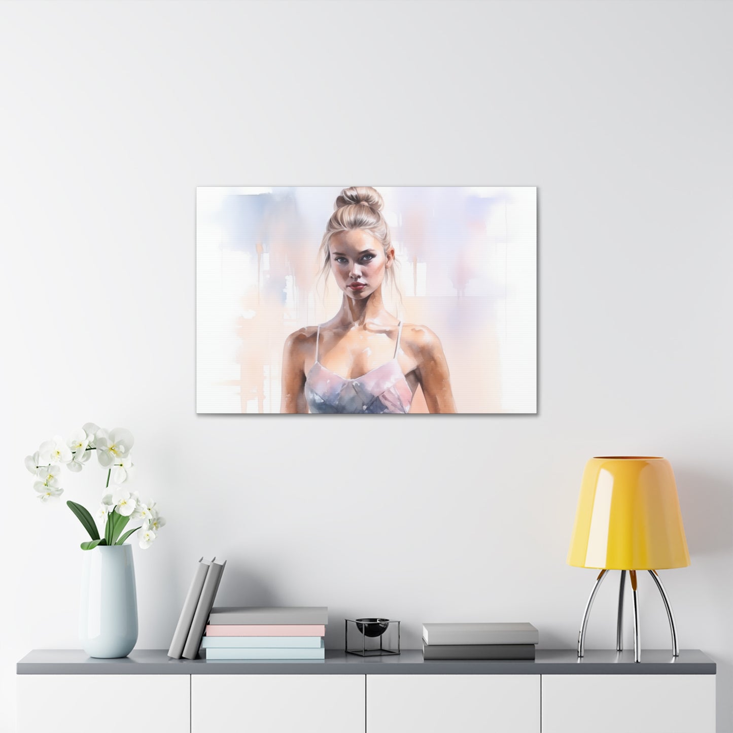 Gallery Wrapped Canvas, Ballerina Beauty, Ballet Art Canvas – Samantha