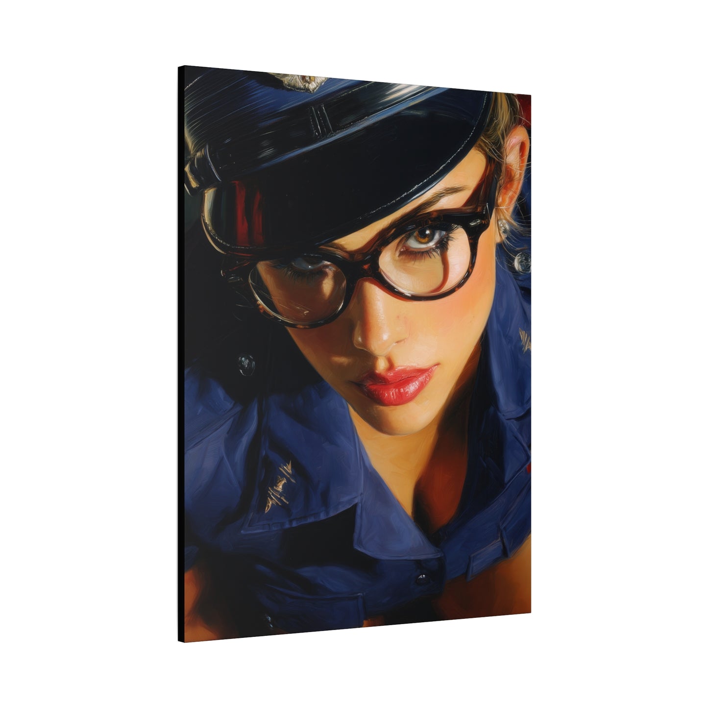 Gallery Wrapped Canvas, Liberty and Lace Art Canvas, Erotic Pinup Art Canvas – Janice