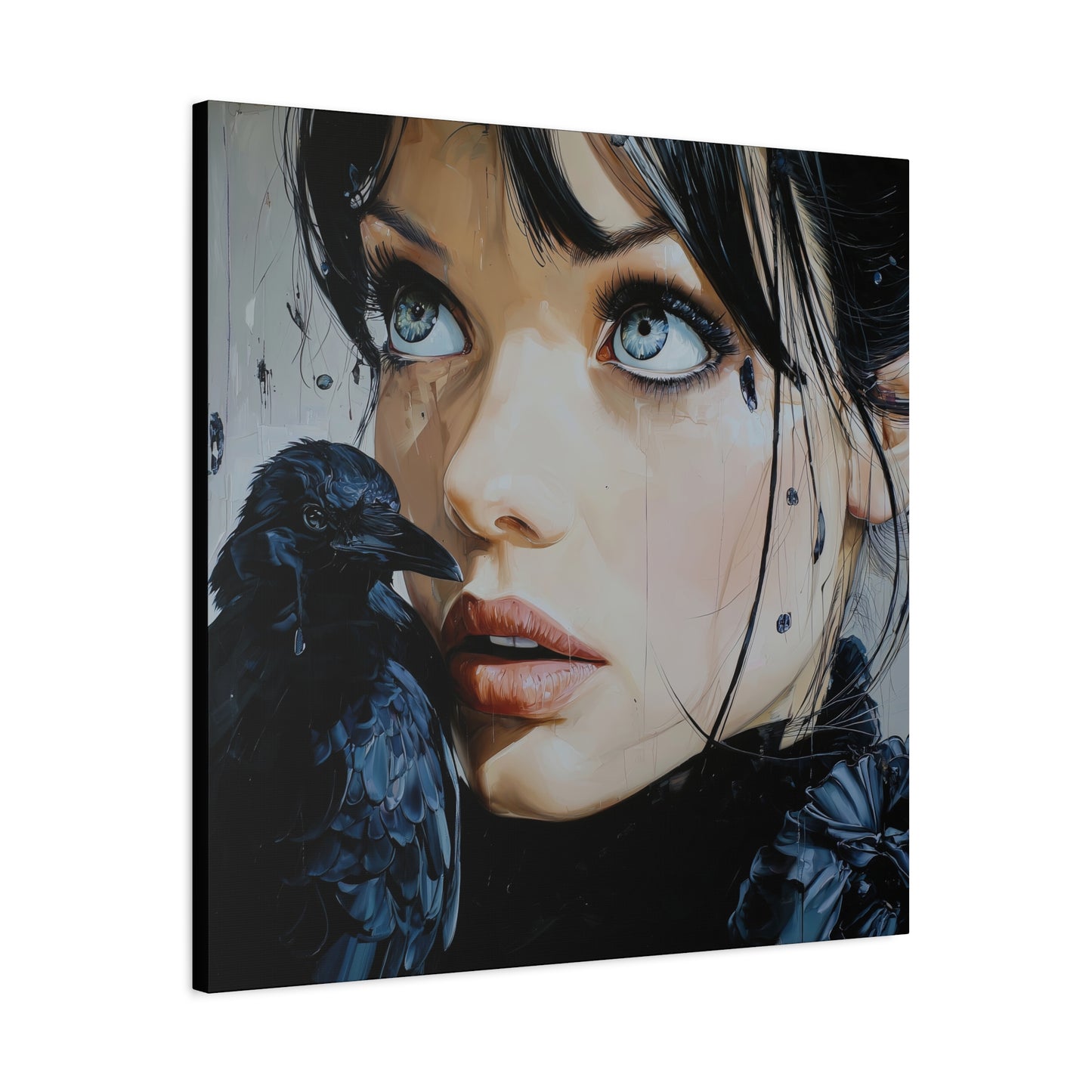 Gallery Wrapped Canvas, Myth and Bones Gothic Art Canvas, Dark Muse Canvas - Azula