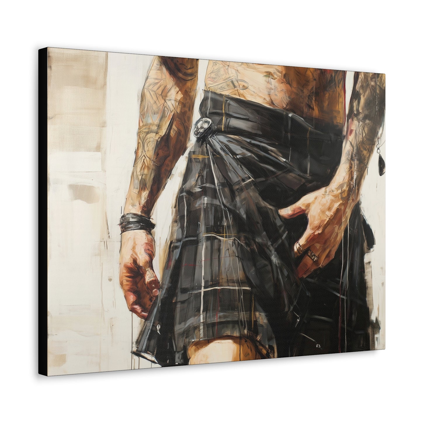 Gallery Wrapped Canvas, Kilts and Carnage Art Canvas, Erotic Pinup Art Canvas – Brodie