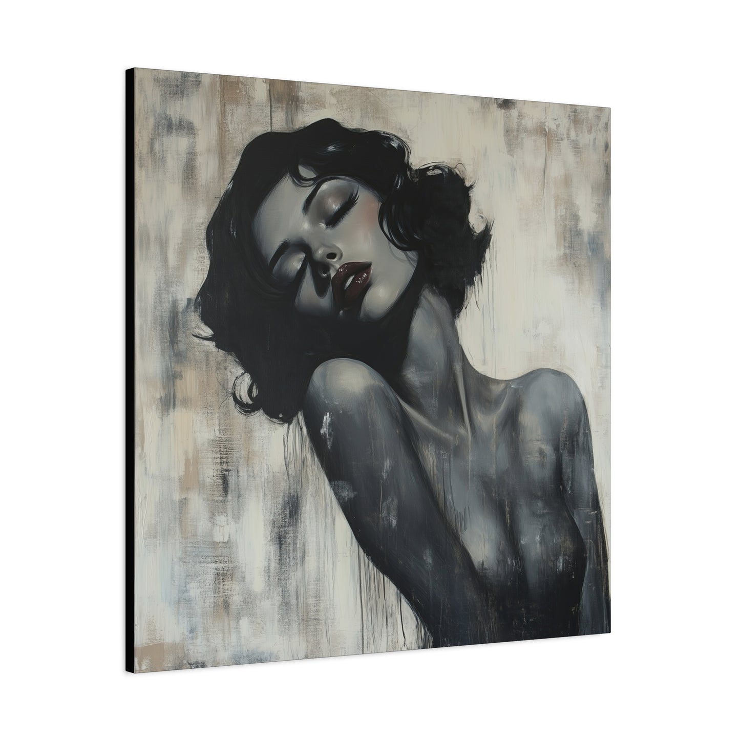 Gallery Wrapped Canvas, Sinners and Saints Art Canvas, Erotic Pinup Art Canvas – Lonna