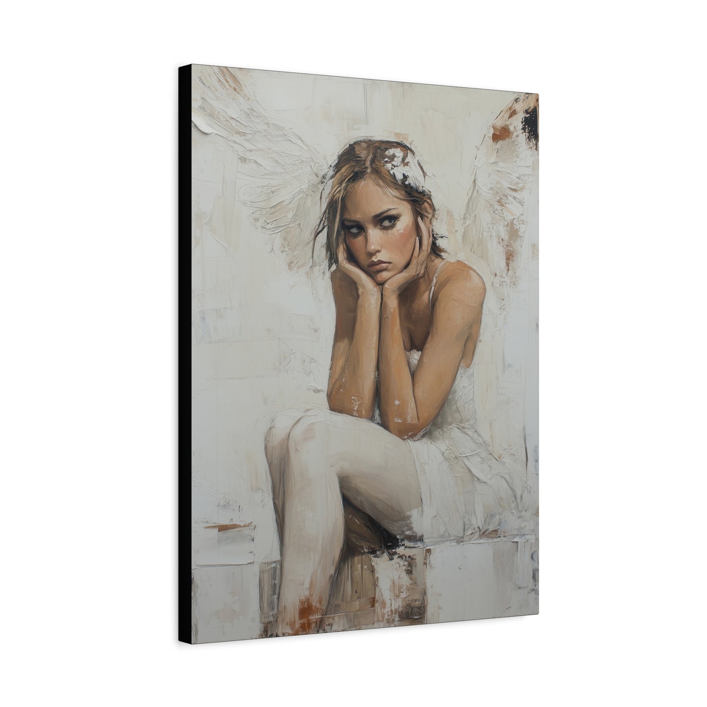 Gallery Wrapped Canvas, Sinners and Saints Art Canvas, Angel Art Canvas – Amber