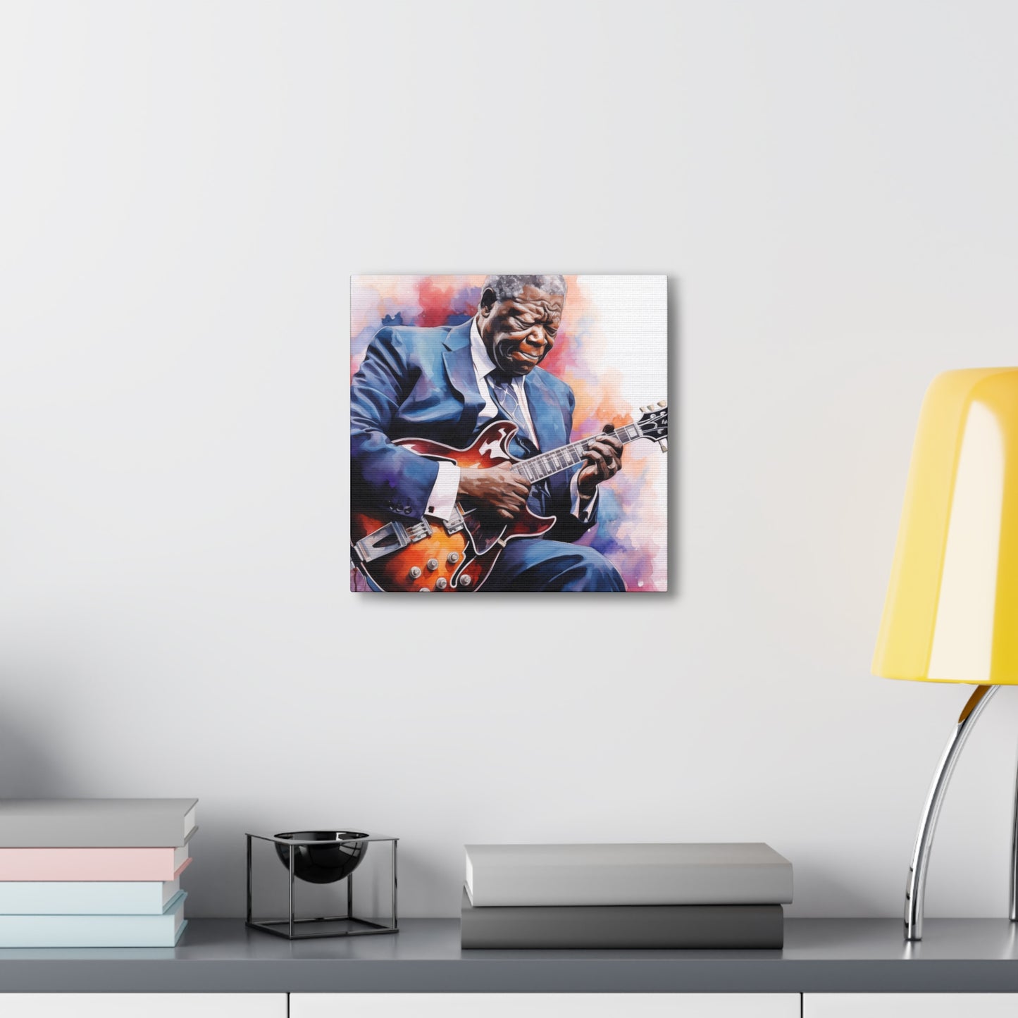 Gallery Wrapped Canvas, Celebrity Inspired, Pop Art Canvas – The King Also