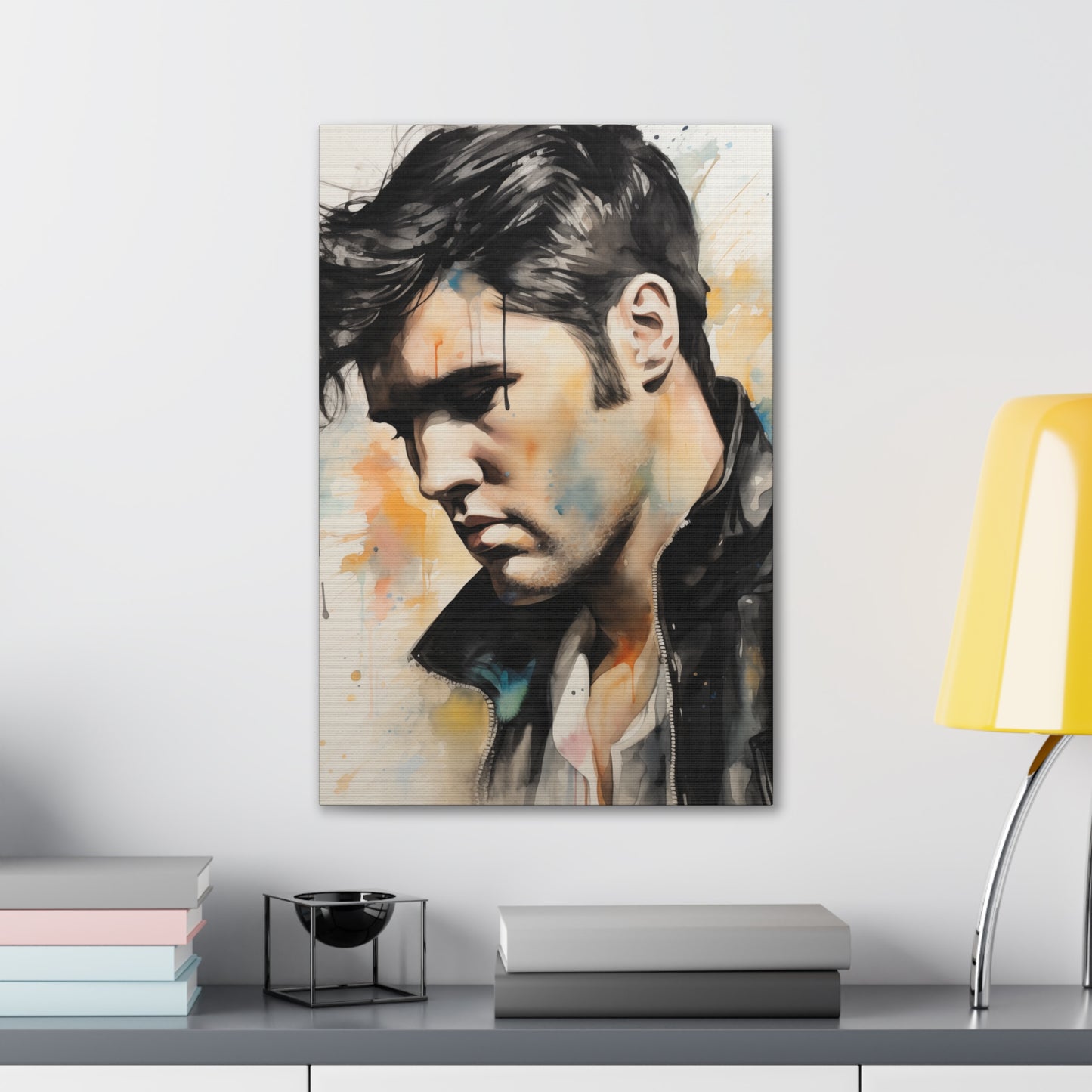 Gallery Wrapped Canvas, Celebrity Inspired, Pop Art Canvas – Elvis Also