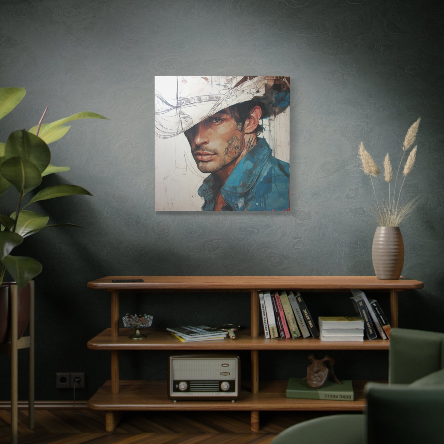 Gallery Wrapped Canvas, Wranglers and Wreckage Art Canvas, Erotic Pinup Art Canvas – Jack