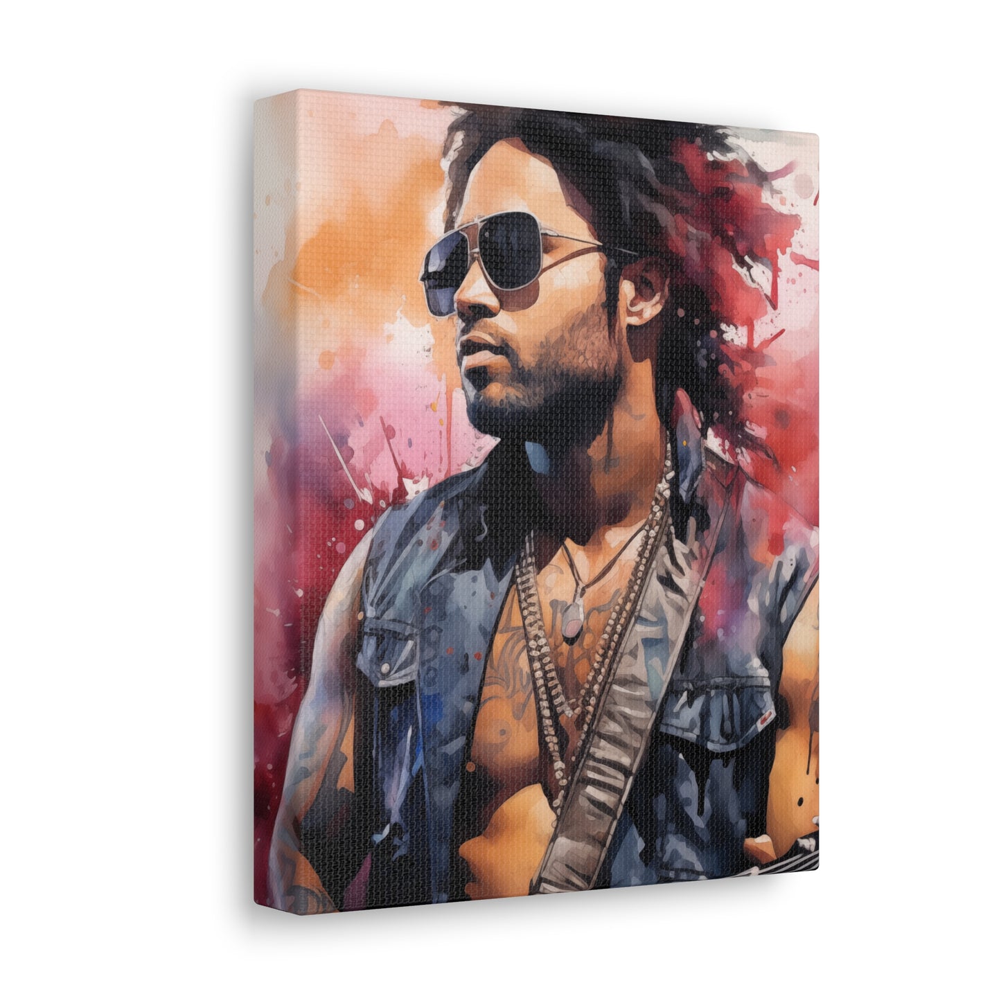 Gallery Wrapped Canvas, Celebrity Inspired, Pop Art Canvas – Lenny