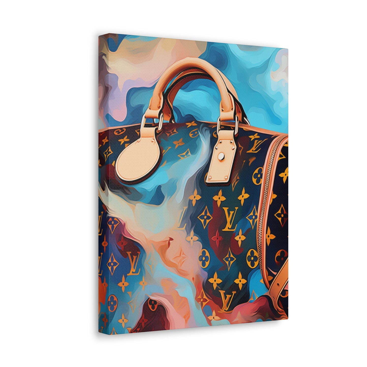 Canvas Gallery Wrap - LV Designer Inspired Wall Art - Abstract