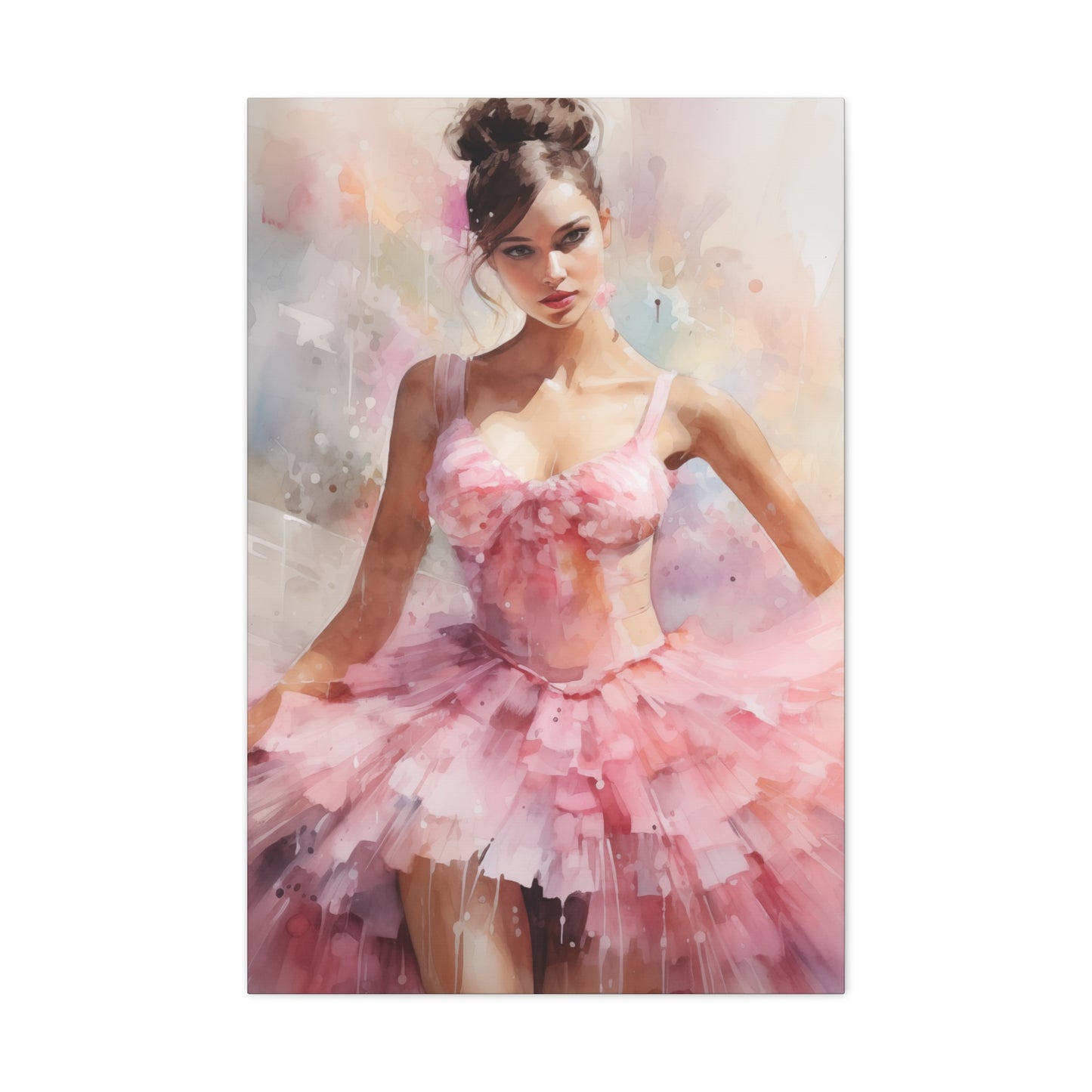 Gallery Wrapped Canvas, Ballerina Beauty, Ballet Art Canvas – Lily