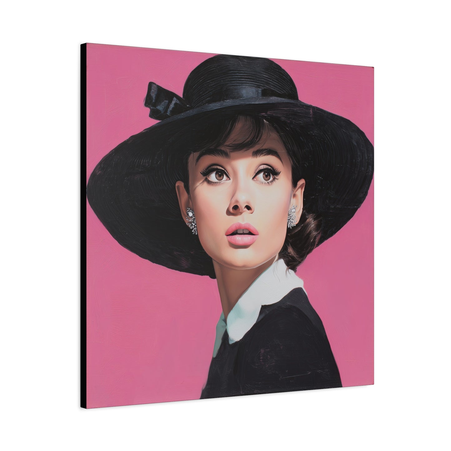 Gallery Wrapped Canvas, The Diva Project Art Canvas, Pinup Art Canvas – Audrey Hepburn - EIGHT