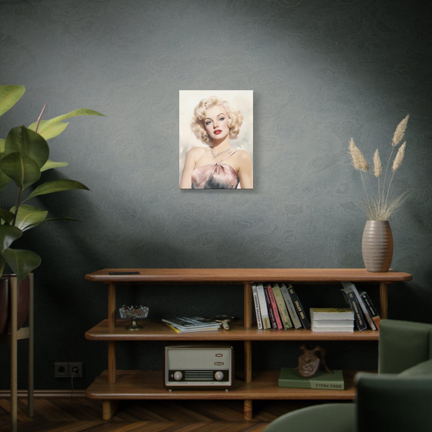 Canvas Wall Art, Gallery Wrapped Pop Art, Celebrity Wall Art – Marilyn Monroe - Pink