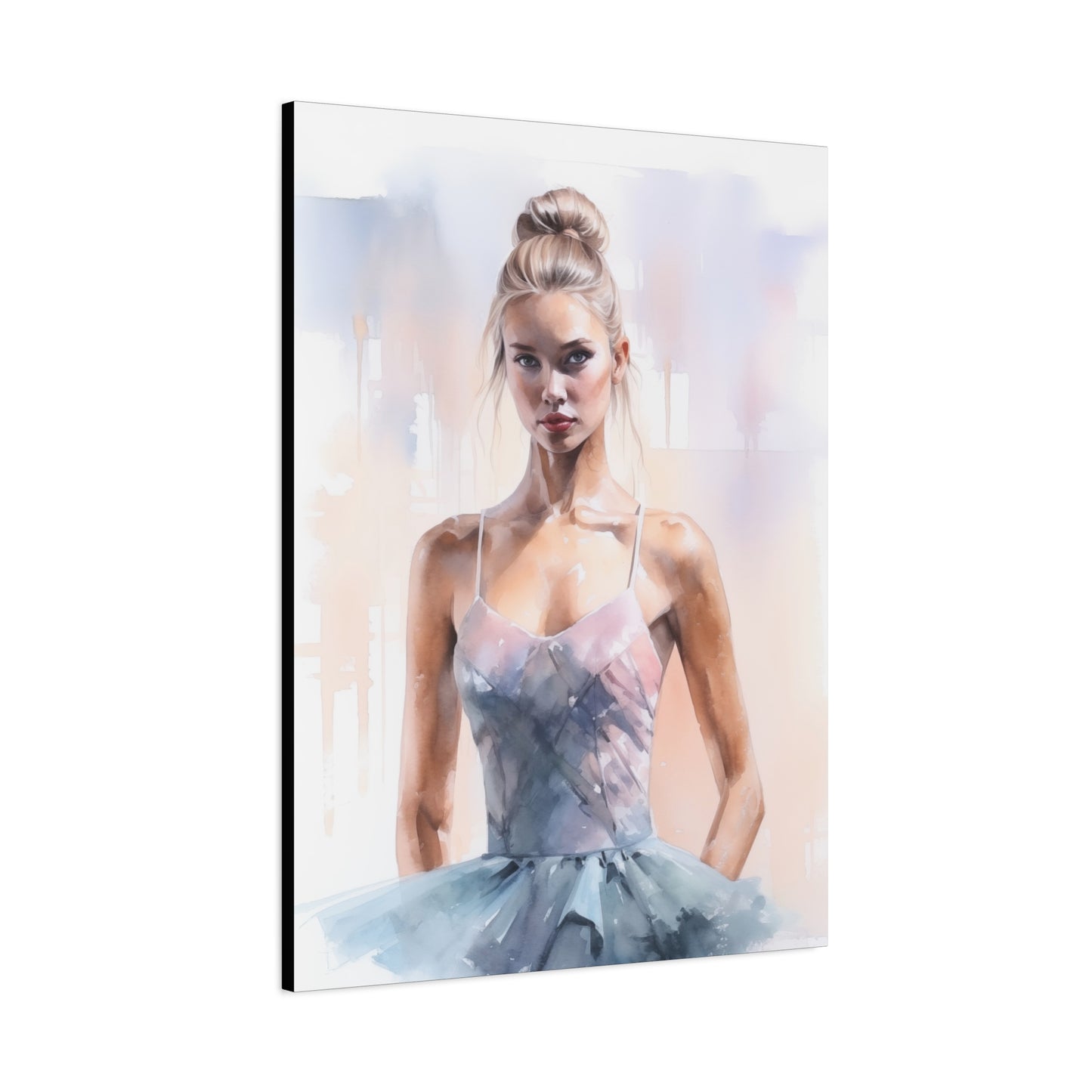 Pointes and Platforms, Gallery Wrapped Canvas, Ballerina Beauty, Ballet Art Canvas – Samantha