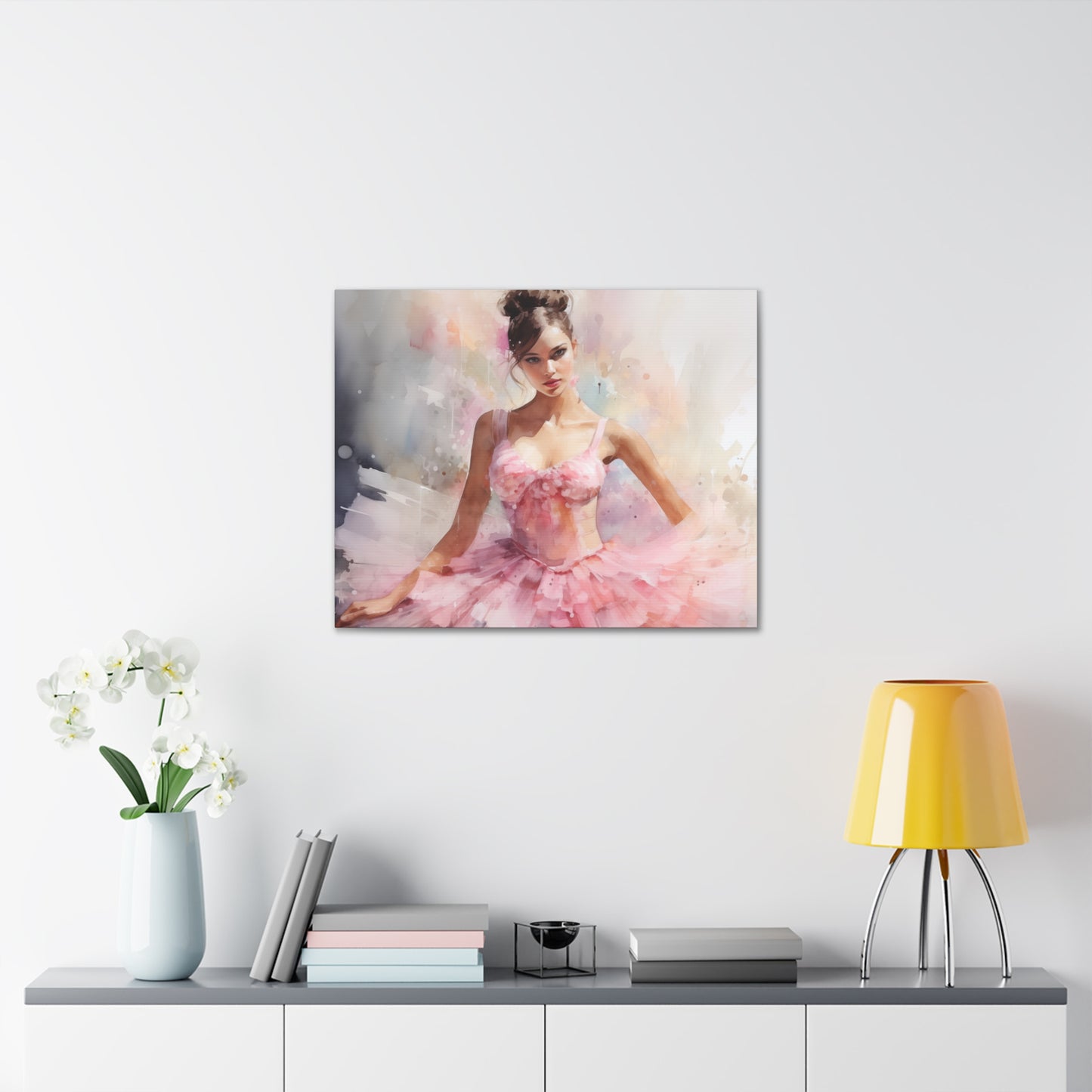 Gallery Wrapped Canvas, Ballerina Beauty, Ballet Art Canvas – Lily