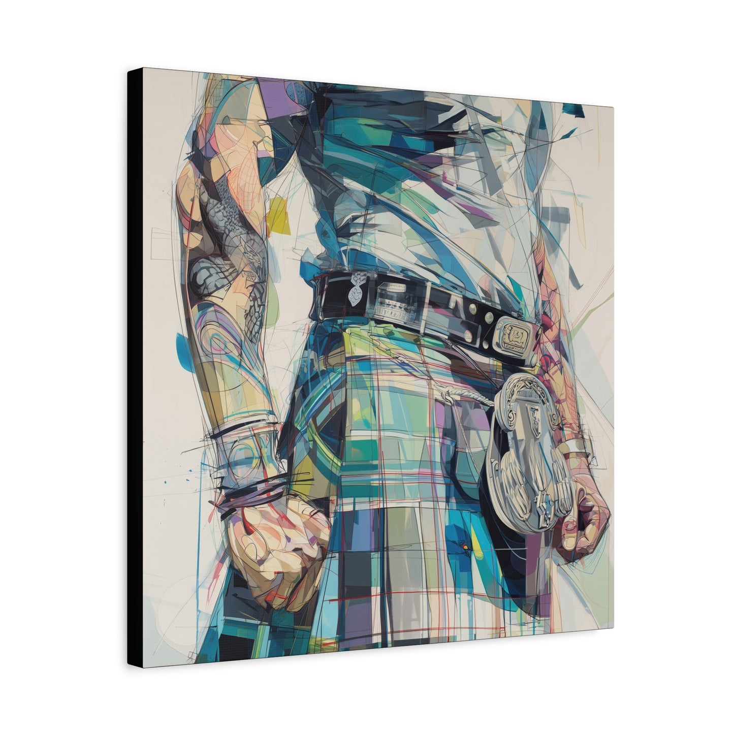 Gallery Wrapped Canvas, Kilts and Carnage Art Canvas, Erotic Pinup Art Canvas – Finn