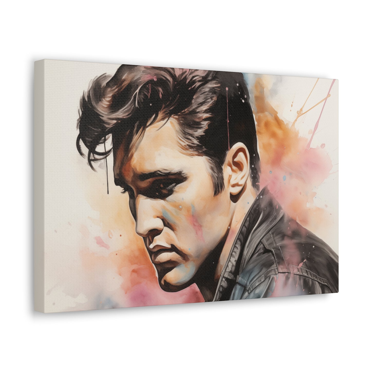 Gallery Wrapped Canvas, Celebrity Inspired, Pop Art Canvas – Elvis