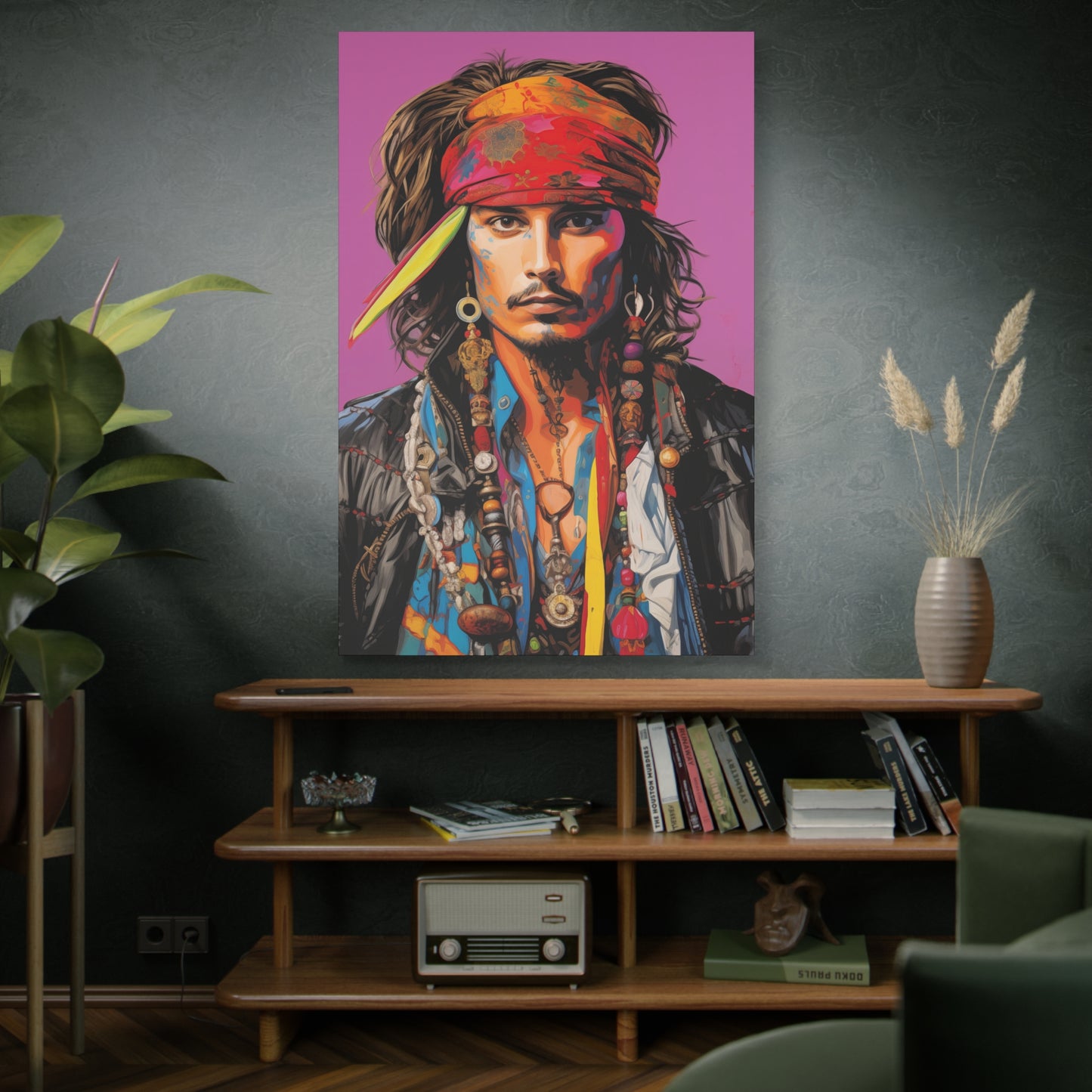 Gallery Wrapped Canvas, Celebrity Inspired, Pop Art Canvas – Johnny