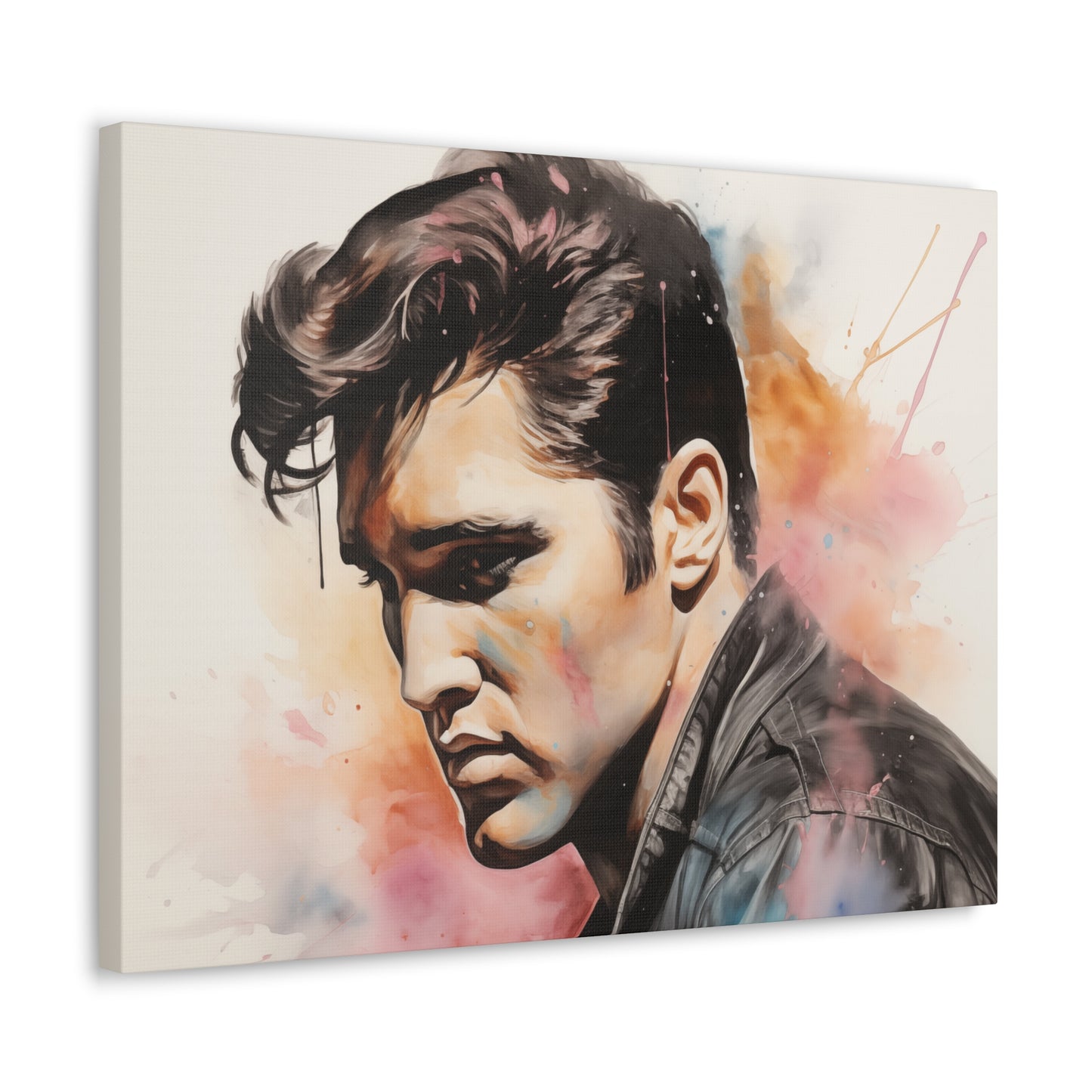 Gallery Wrapped Canvas, Celebrity Inspired, Pop Art Canvas – Elvis