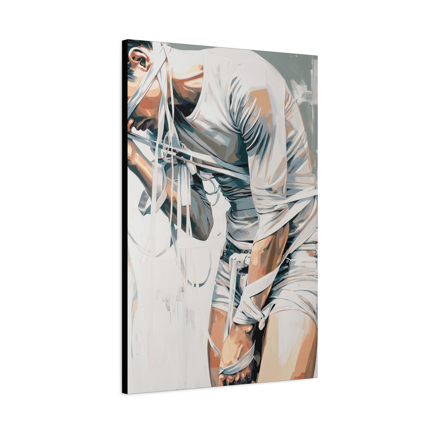 Gallery Wrapped Canvas, Ropes and Reverence Art Canvas, Erotic Shibari Art Canvas – Armand