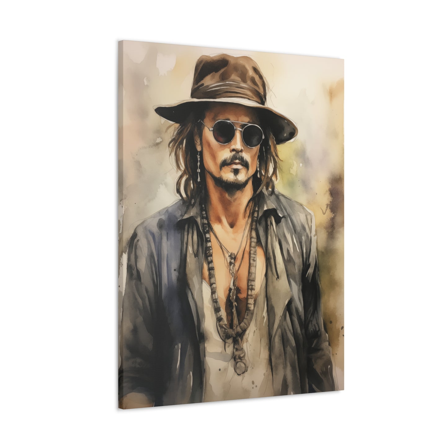 Gallery Wrapped Canvas, Celebrity Inspired, Pop Art Canvas – Johnny