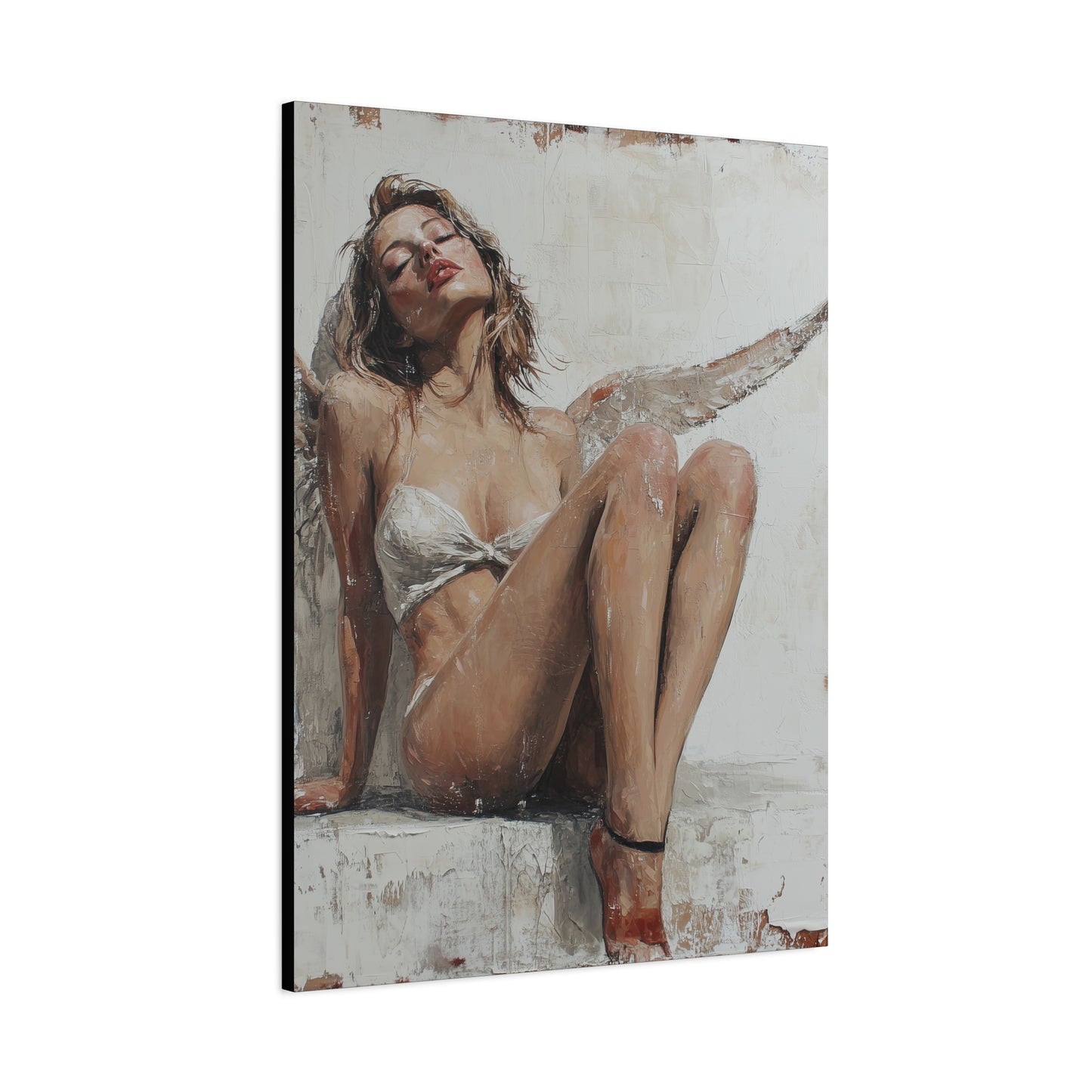 Gallery Wrapped Canvas, Sinners and Saints Art Canvas, Erotic Pinup Art Canvas – Kristen