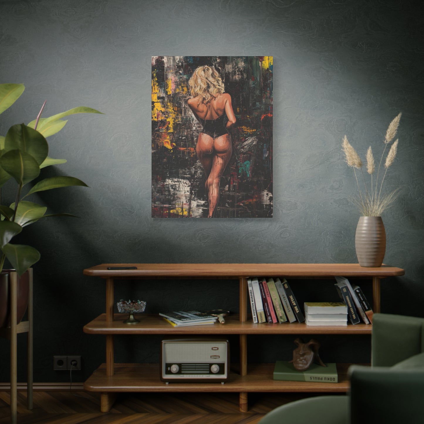 Gallery Wrapped Canvas, Guilt and Grit Adult Art Canvas, Erotic Pinup Art Canvas – Dahlina