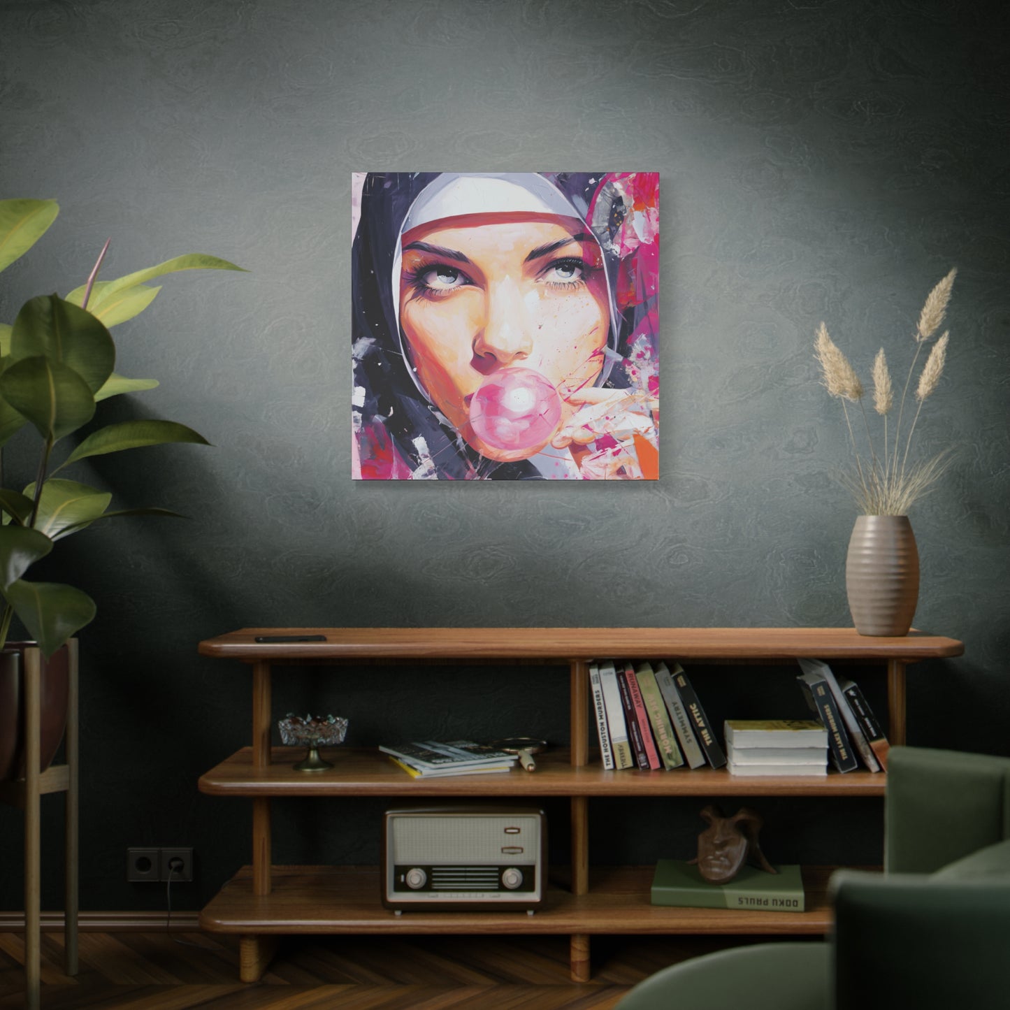 Gallery Wrapped Canvas, Habits and Heresy Art Canvas, Naughty Nuns Art Canvas – Sister Paloma