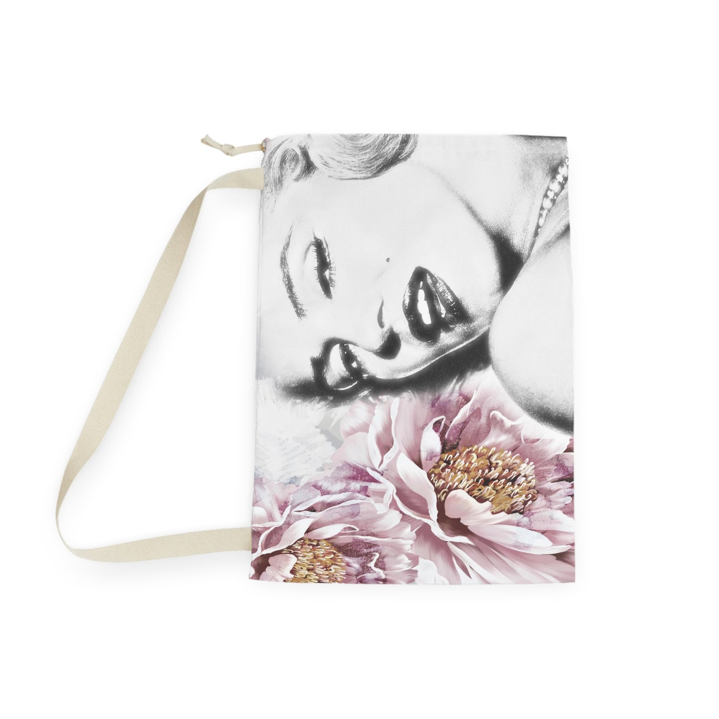 Marilyn Monroe Sack, Keepall Dust Cover, Luggage Cover, Celebrity Duffle Dust Bag - Pink Peony