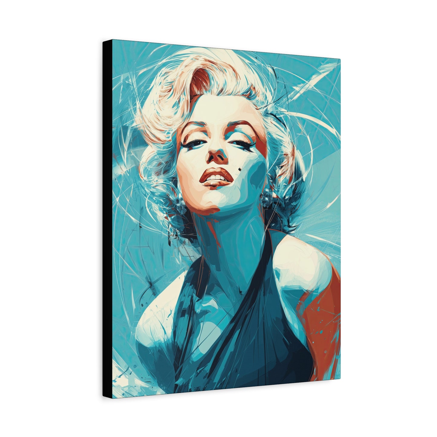 Gallery Wrapped Canvas, The Diva Project Art Canvas, Pinup Art Canvas – Marilyn Monroe - SEVEN
