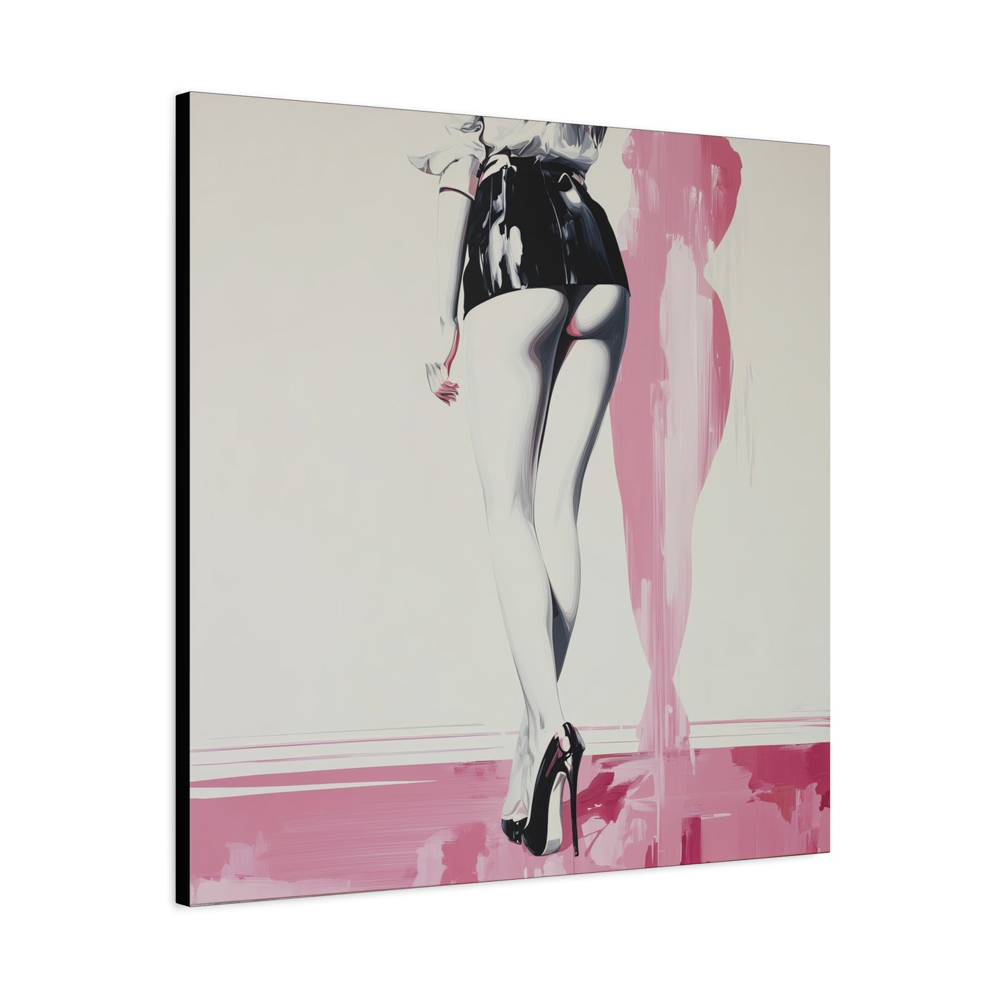 Gallery Wrapped Canvas, Tongue and Cheek Art Canvas, Naughty Girl Art Canvas – Barbi
