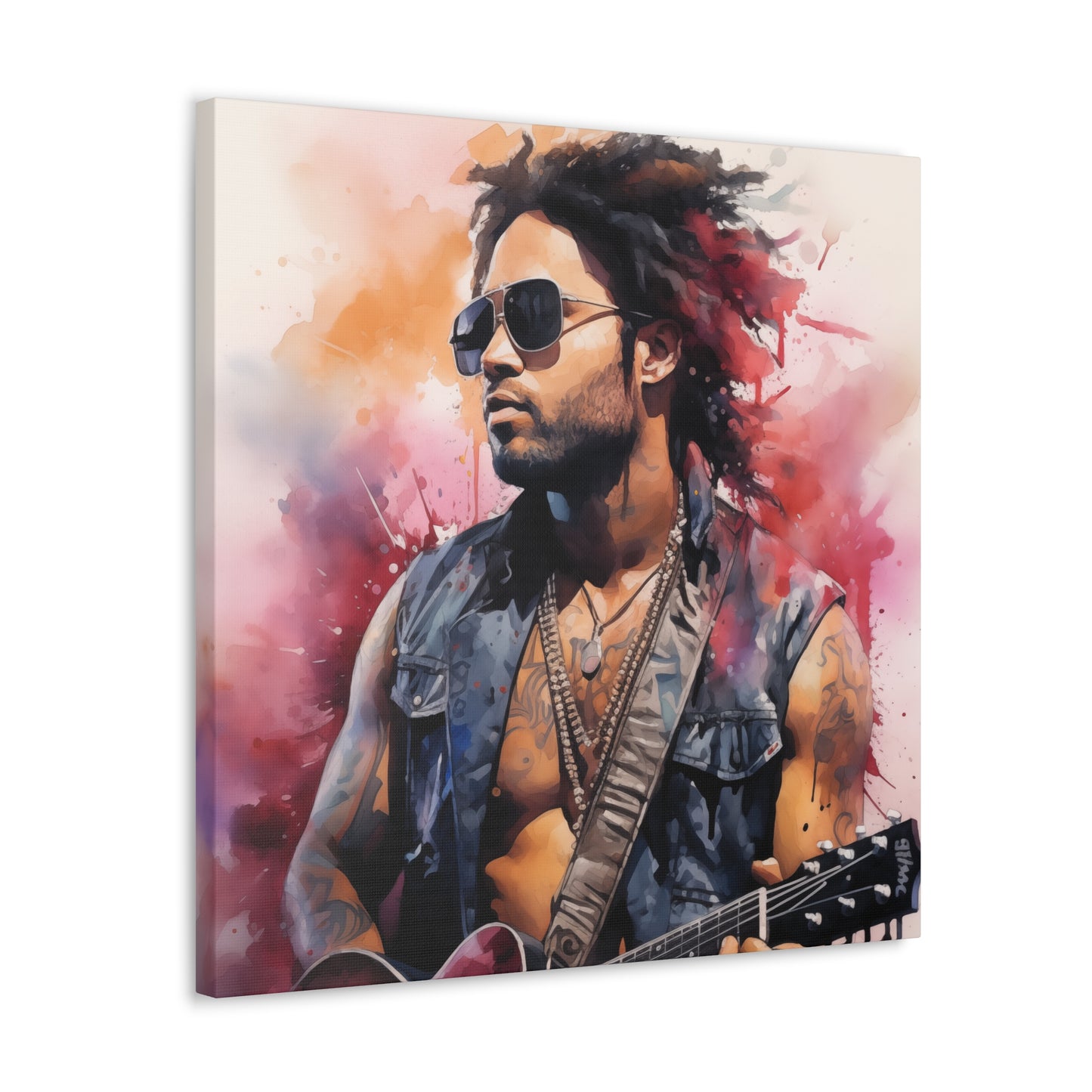 Gallery Wrapped Canvas, Celebrity Inspired, Pop Art Canvas – Lenny
