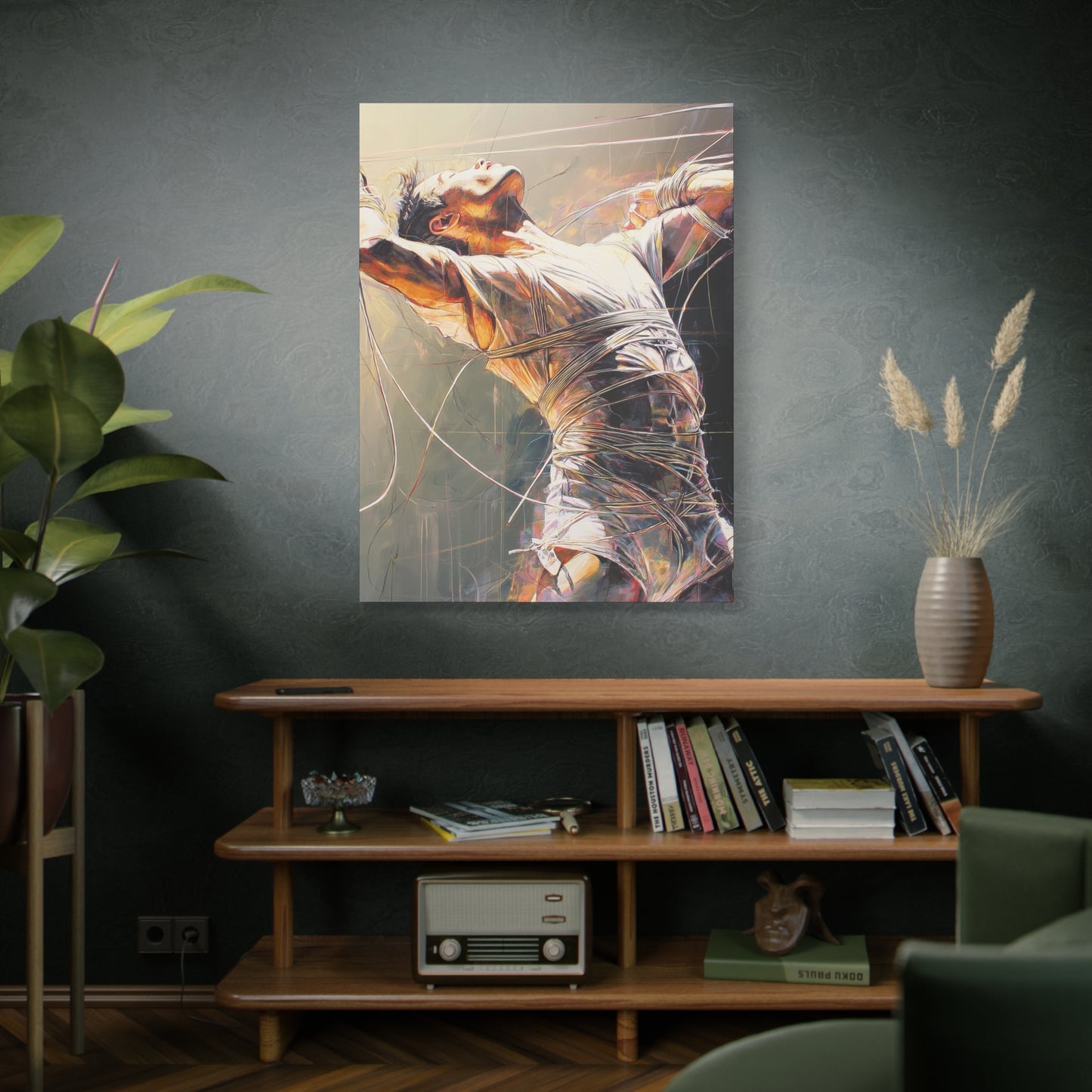 Gallery Wrapped Canvas, Ropes and Reverence Art Canvas, Erotic Shibari Art Canvas – Nikolai