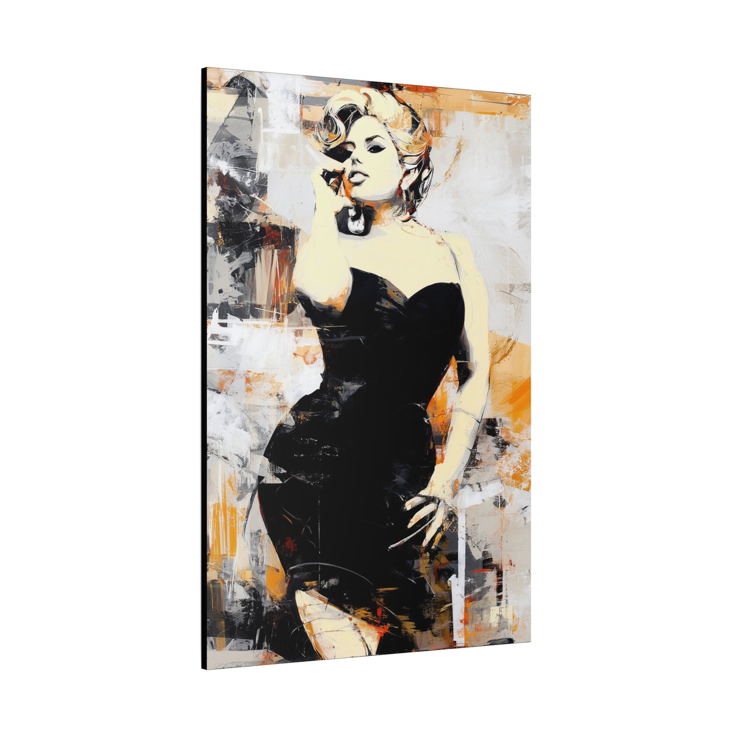 Gallery Wrapped Canvas, Guilt and Grit Adult Art Canvas, Erotic Pinup Art Canvas – Carmen